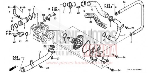 POMPE A EAU VTX1800C2 de 2002